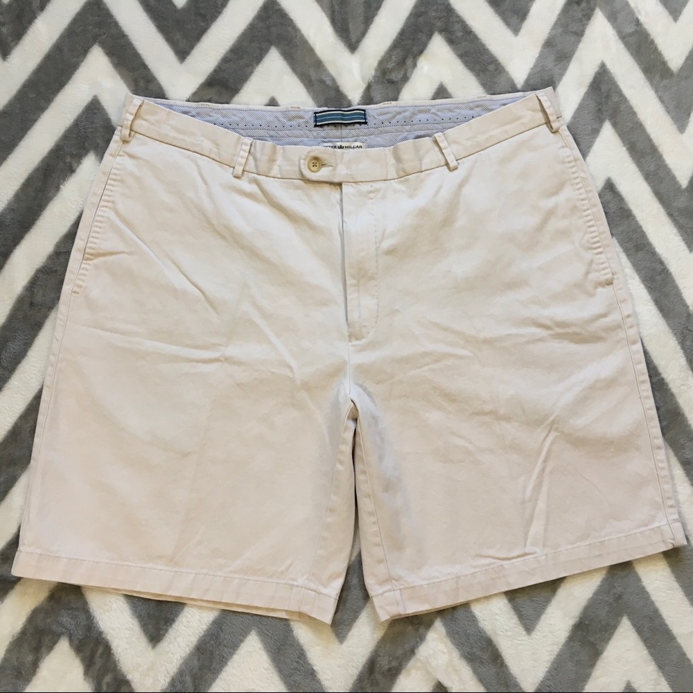 Peter Miller Khaki stone Pima Cotton Shorts 40